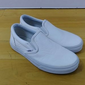 Vans leather slip - on